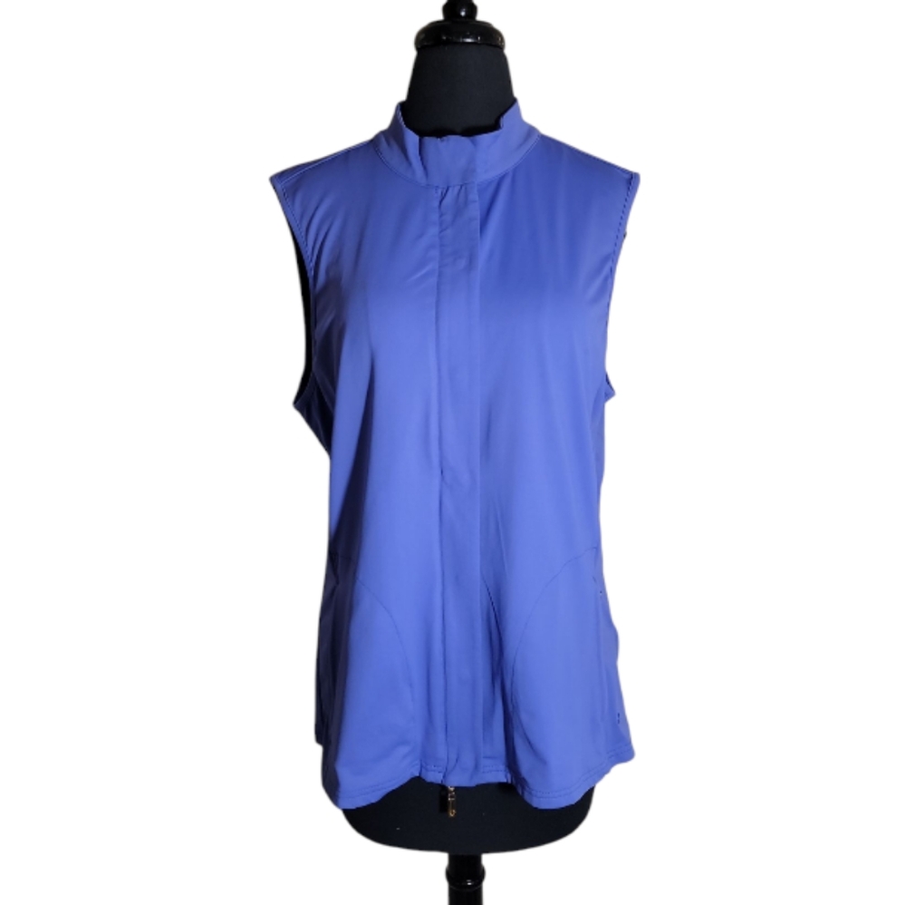 Clover by Bobby Jones performance golf zip, snap button closure vest size XL